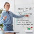 MoKo Magnetic Dry Erase Marker Holder, Durable Storage Organizer for Whiteboard, Refrigerator, Locker - White