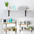 8 6 Inch 4 Black Wall Shelf Brackets, x Iron Metal Shelf Brackets L Shaped Corner Support Brackets for DIY Floating