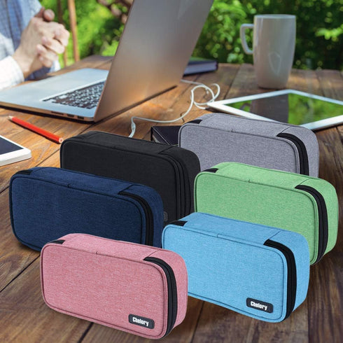 Big Capacity Pencil Case, Large Pouch for Stationery Storage, Makeup Bag for Office Supplies and Adults