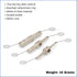 Keychain Hex Key Allen Wrench Multi-Tool Set - Metric Sizes 2, 2.5, 3, 4, 5, 6 mm