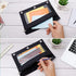 Pencil Pouch 3 Ring, Zipper Pencil Pouches Case Binder Cosmetic Bag, Black 2 Pack