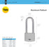Yale 2.2 Inch Long Shackle Covered Aluminum Lock with 3 Keyed Alike Keys for Gym Locker, Fence, Toolbox, Storage (Grey)