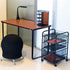 Safco Products Onyx Mesh Corner Organizer, Durable Steel Mesh, Space Saving, 13" x 15" x 11", Black