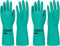 PACIFIC PPE 2 Pairs Nitrile Chemical Resistant Gloves, Flocked, XX-Large, 15 mil, Strong Acid & Alkali Resistant