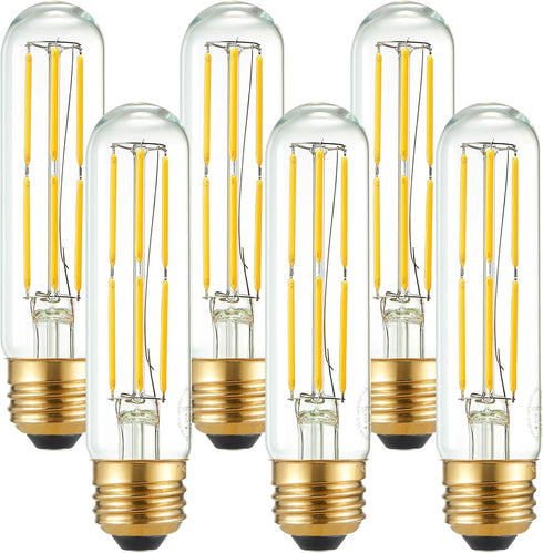 Arberlic 5 Inch Tubular Light Bulb,6W T10 LED Bulb Equivalent E26 led