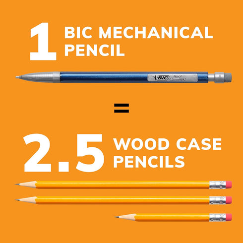 BIC Variety Pack, Assorted Sizes, 0.5mm, 0.7mm, 0.9mm, Refillable Design, Pack of 3, 180 Count