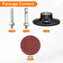23pcs Set 3" 1/4" 36 HARFINGTON Quick Change Discs Roll Lock Sanding Discs with Shank Pad Holder Grit Surface