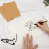 EUSOAR Blank Page Notebook, 12pcs A5 5.5"x8.3" 60 Pages Soft Cover Kraft Journals for School & Office