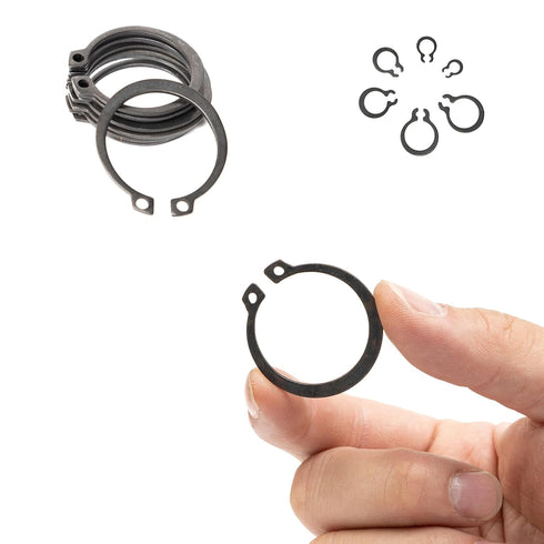 NEIKO 50458A Snap Ring Shop Assortment, 300 Piece Retaining Ring Set, 18 Sizes, Heat-Treated Steel