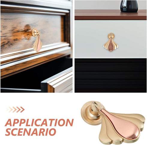 Closet Toddmomy Cabinet Drawer Pulls and Door Knobs Metal Single-Hole Furniture Handles for Wardrobe and Bedside