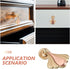 Metal Door Pull and Cabinet Drawer Pull, Single Hole Vintage Style Furniture Handle, Modern Cupboard Knob for Wardrobe