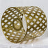 Osasy Gold Hollow drum lampshades, unique moroccan pattern small round metal lamp shade,patterned lamp shade hanging