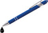 Rubberized Soft Touch Ballpoint Pen with Stylus Tip, Stylish Premium Metal Pen, Black Ink, Medium Point (Dark Blue, 7)