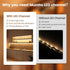 6Pack 3.3FT/1M V1SW 1M Muzata V Shape LED Channel Silver Aluminum LED Strip Diffuser Channel with Milky White Cover