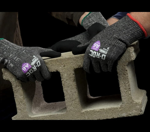 MAGID Touchscreen ANSI A6 Cut-Resistant Work Gloves - 1 Pair, Dark Gray, 6/XS