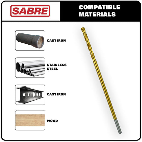 Tools 5/16 Inch x 12 Inch Cobalt Aircraft Extension Bit, M35 Cobalt Drill Bit for Steel, Hard Metal, Wood