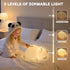 FRDEV 3-Level Dimming, 30-Min Tummy, Bear Night Light for Nursery, Rechargeable Soft Silicone Baby Night Lamp