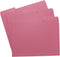 Pink File Folders, 1/3-Cut Tabs, Letter Size, 12-Pack, Durable Office Filing Folders for Documents and Papers