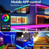 Bvokon 10FT IP68 5V RGB LED Strip Lights Outdoor Waterproof, USB Powered, Music Sync Bluetooth APP/RF Remote Control