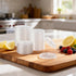 200 Count 4 oz Frozen Frozen Clear Plastic Flat Lids Paper Ice Cream Cups Yogurt Cup Dessert Bowls Dessert