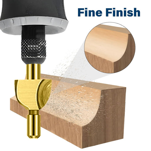 Lukcase 20pcs Set 1/8" Trimming, 2 Wood Carving Bits Titanium Coated Engraving Router Bit, HSS Rotary Burr with Shank