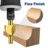 Lukcase 20pcs Set 1/8" Trimming, 2 Wood Carving Bits Titanium Coated Engraving Router Bit, HSS Rotary Burr with Shank