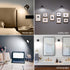 1PC 9 3 Dimming Battery Operated Wall Mounted Light with Remote, Colors RGB Rechargeable Ambient Sconce, Color