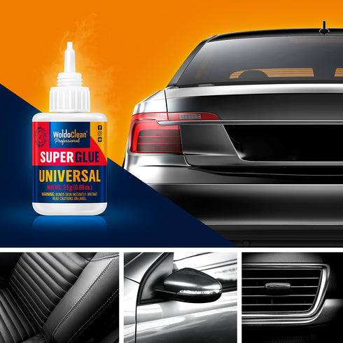 Super Glue for All Purpose - 25g Extra Strong, Waterproof, Heat-Resistant Clear Glue with Precise Nozzle