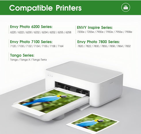 LLAOLLAO Remanufactured HP Ink 64 Combo Pack Replacement for HP 64XL Ink Cartridge for Envy Photo 7855 7858 7100 7155