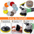 XKDOUS 13 Packs 4" Diamond Polishing Pads with Backer Pad, 50-8000 Grit Wet/Dry Polish Kit for Drill