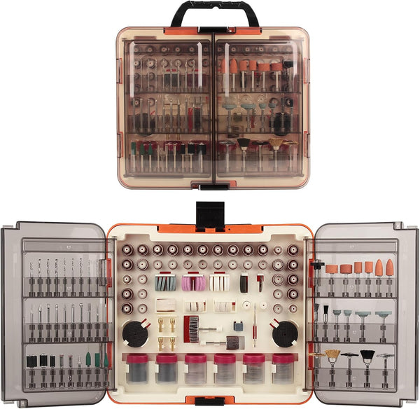 508-Piece Rotary Tool Accessory Kit,1/8" Multi-Purpose Rotary Tool Bits with Organizer For