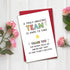 RollupJoy Cute Appreciation Card, Thank You Card for Him Her, Employee Appreciation Gift, Truly Amazing Team Is Hard