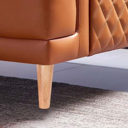 4pcs 15cm Zerodeko Solid Wood Furniture Legs for Sofa Chair Cabinet Support, Oak Color Replacement Parts for Coffee