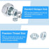 Hex Nuts (1/4"-28) 100Pcs: Carbon Steel Fine Thread Zinc Plated Hexagon Nut Hardware for DIY Home Repair