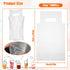 PercyEffie 1000 6" 11" PCS Drink Carrier for Delivery, Bulk Clear Plastic Cup Bag with Handle, Portable Coffee