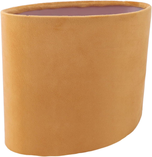 E27 E14 12.5cm 23cm 18cm, Alomejor Oval Cloth Lampshade Soft Light Lamp Cover for Table Floor Lamp, Modern Decorative