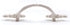 JETLAND 6-Pack, 3" PW1619W76 French Provincial Drawer Pulls - Ivory White, Hole Centers, Vintage Shabby Chic Pulls
