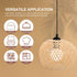 Vintage Bamboo Hanging Chandelier Lamp Shade