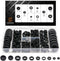 Vrupin 188 Pcs Rubber Grommets Kit - Rubber Washers for Wiring, 10 Different Sizes