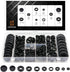 Vrupin 188 Pcs Rubber Grommets Kit - Rubber Washers for Wiring, 10 Different Sizes