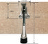 One Touch Kickdown Door Stopper, Heavy Duty Height-Adjustable Door Holder by HASHI (Black 4 inch)