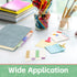 KICNIC 480 Pieces 2 Inch Sticky Tabs, Colored Self Adhesive Index Tabs, Arrow Flags for Binders and Notebooks