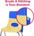 School Seat Chair with Storage Pocket Organizer, Multiple Pockets for Home, Classroom, Preschool (Red+Blue)