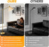 Dimmable Remote Floor Lamp for Living Room and Bedroom - Modern Tall Standing Lamps with Led Blub and Light - Gold Arc