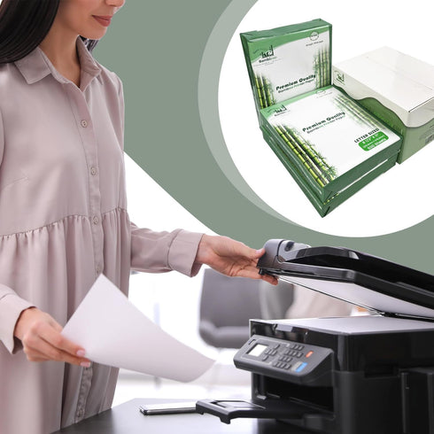 Bamboo Printer Paper - 8 1/2” x 11”- 20LB Multipurpose White Paper, 3 Reams (1,500 Sheets)