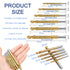 Titanium Coated HSS Twist Drill Bits - 6pcs, 3-8mm Serrated Grooving Cutting Tool for Wood, Metal, Plastic