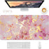 Desk Mat, Large Mouse Pad, 32" x 16" XXL Extended Gaming Mousepad, Desktop Decor Desk Pad, Cute Men Women Office Supplies and Accessories, XL Mouse Pad for Laptop & Keyboard, Pink Gold Marble by Niniubye