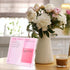Desktop Thickened Acrylic Dry Erase Board, 12"x10" - Tabletop Planner Board with Stand, Frameless Pink White Board
