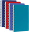 Oxford Poly Spiral Notebooks, 4 Pack, Small 5.7" x 8.5", Thick Poly Cover, White Paper, College Rule, 80 Sheets/160