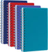 Oxford Poly Spiral Notebooks, 4 Pack, Small 5.7" x 8.5", Thick Poly Cover, White Paper, College Rule, 80 Sheets/160